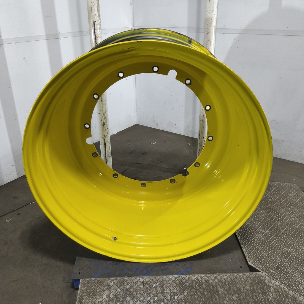 28"W x 46"D, John Deere Yellow 12-Hole Stub Disc , -6.25" Offset