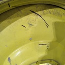 28"W x 46"D, John Deere Yellow 10-Hole Formed Plate , -13.88" Offset 28x46 JD formed