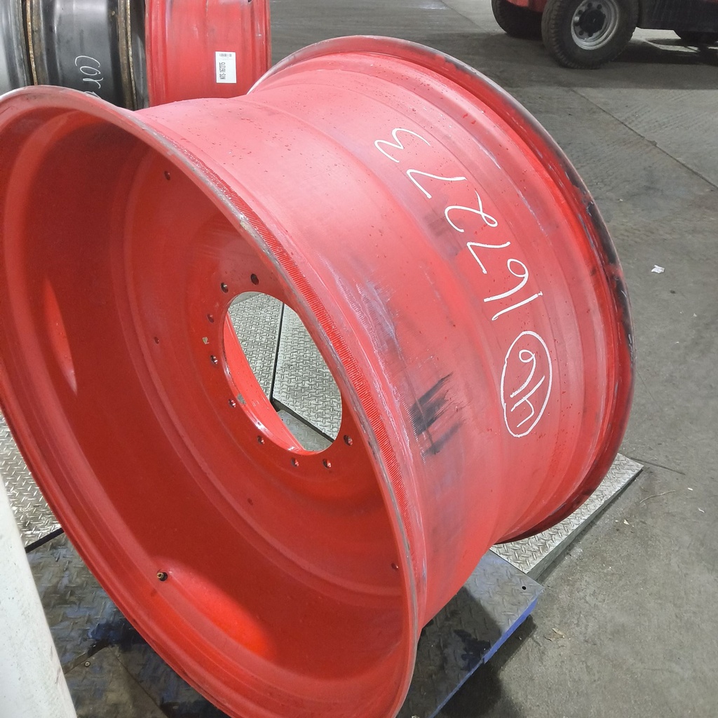 25"W x 46"D, Fendt/Agco Red 12-Hole Formed Plate , -0.62" Offset