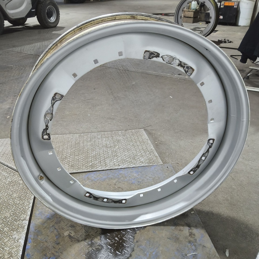 10"W x 42"D, Case IH Silver Mist 12-Hole Waffle Wheel (Groups of 3 bolts)