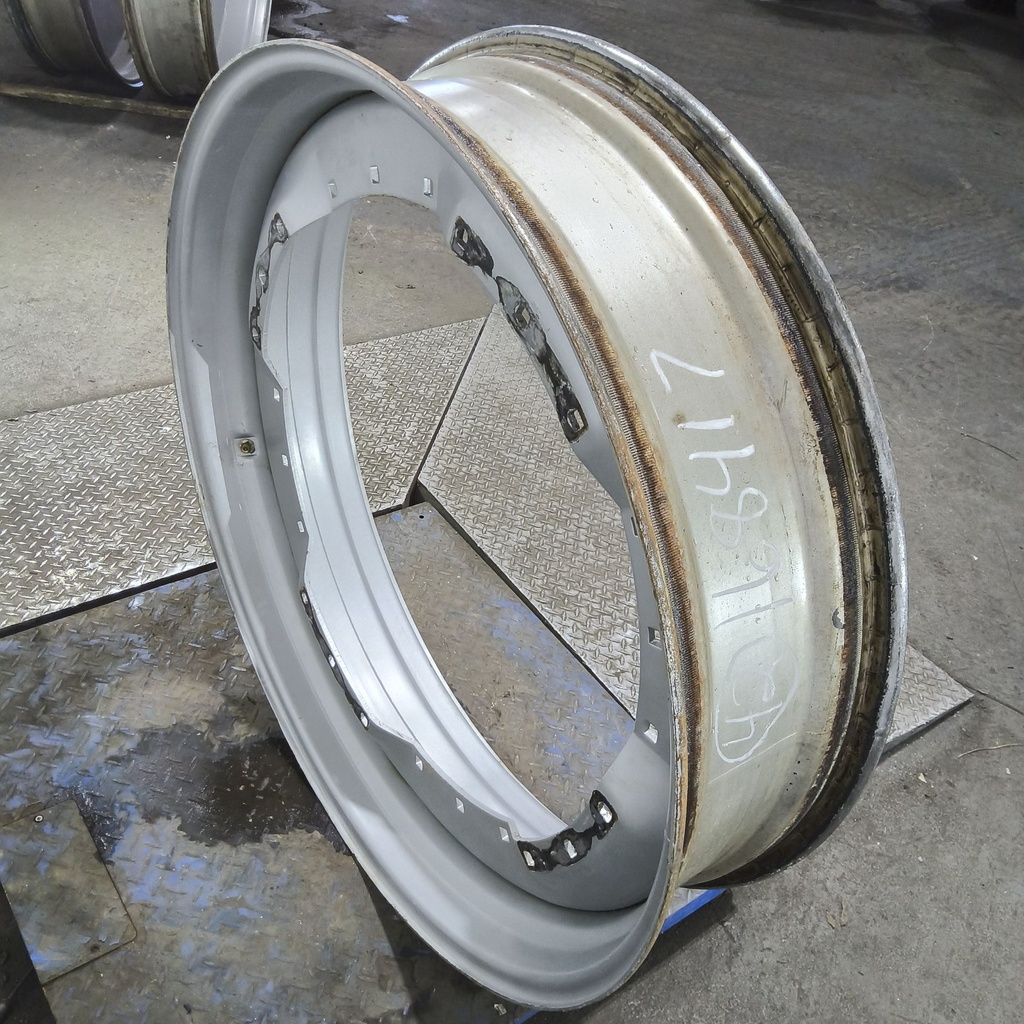 10"W x 42"D, Case IH Silver Mist 12-Hole Waffle Wheel (Groups of 3 bolts)