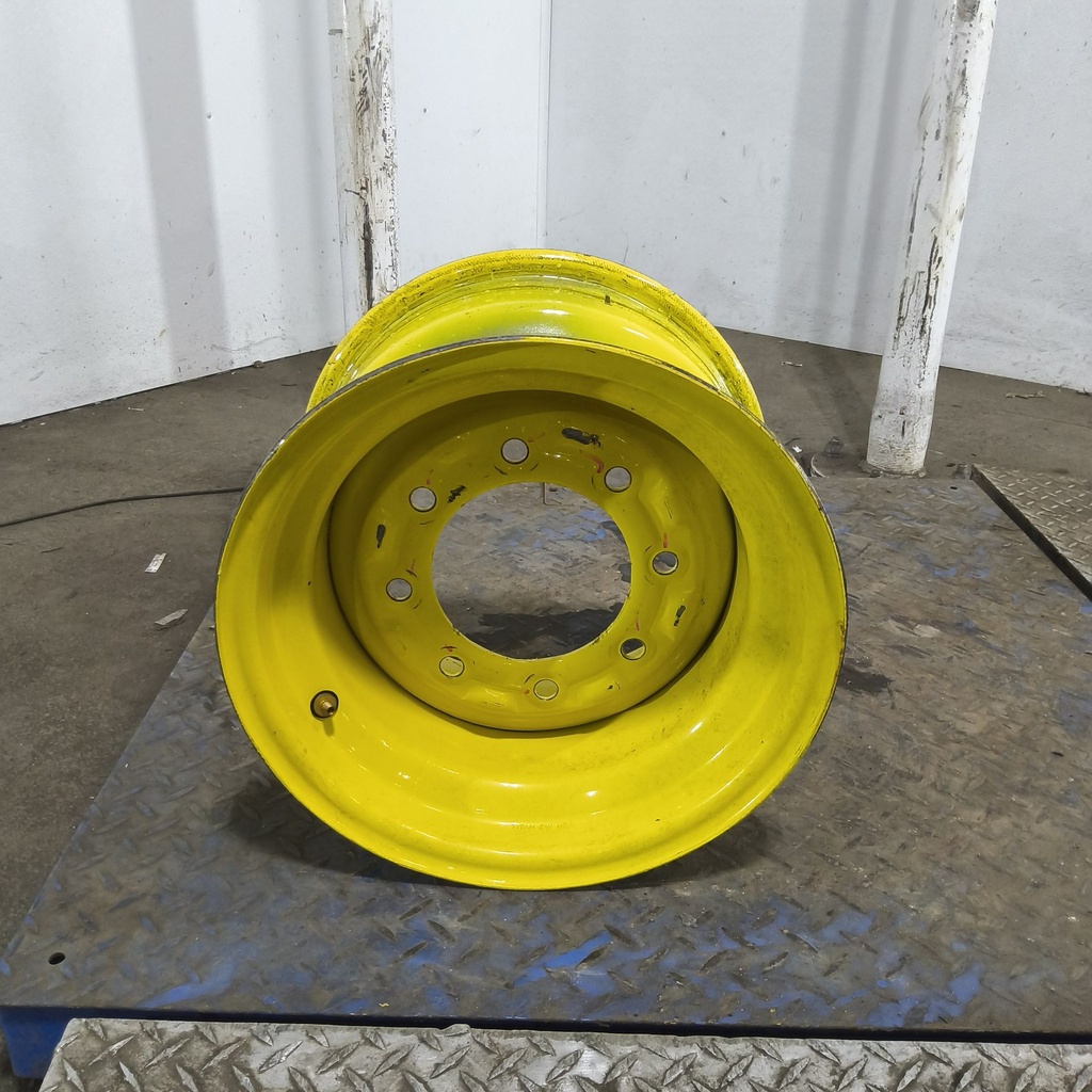 10"W x 15"D, John Deere Yellow 8-Hole Implement , 1.5" Offset
