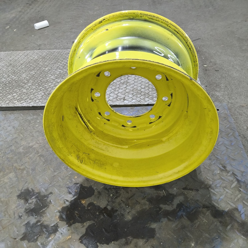 10"W x 15"D, John Deere Yellow 8-Hole Implement , 1.5" Offset