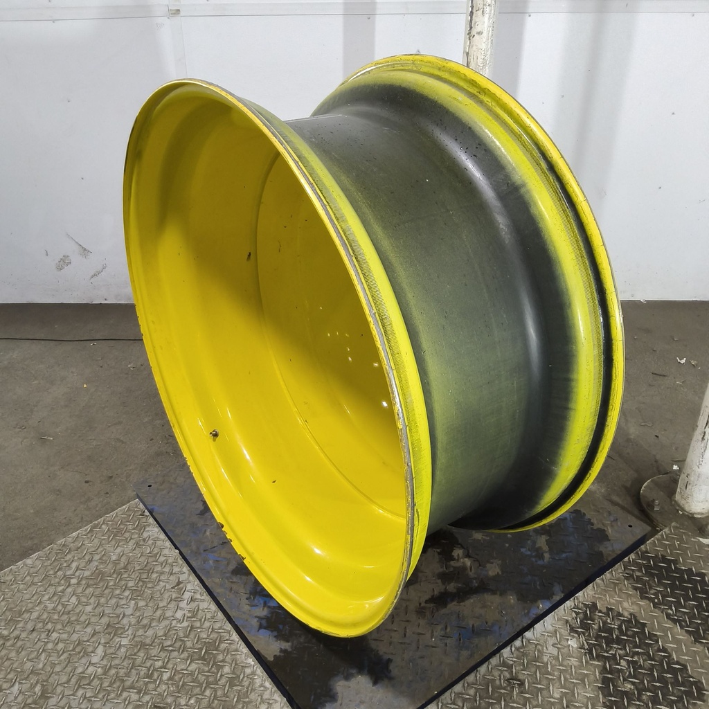 18"W x 42"D, John Deere Yellow 20-Hole Dolly Dual , -15.38" Offset