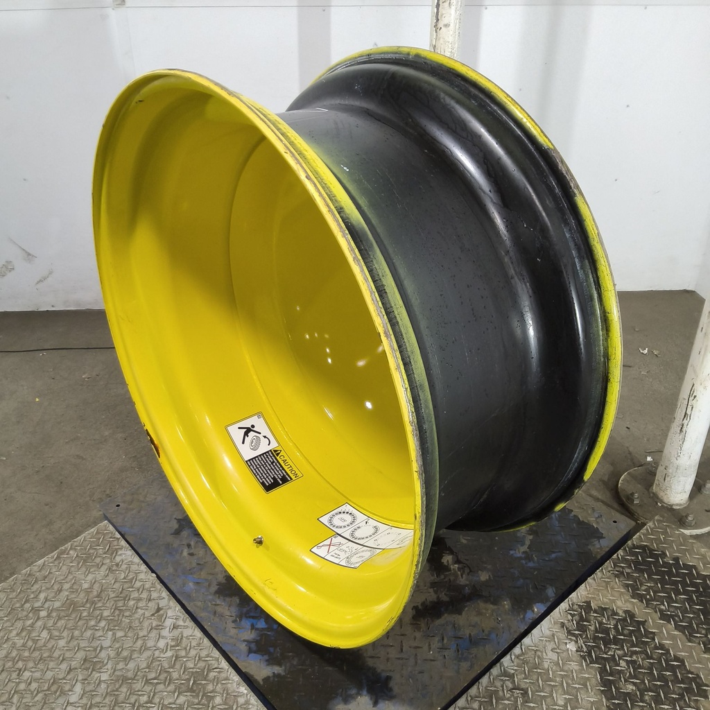 18"W x 42"D, John Deere Yellow 20-Hole Dolly Dual , -15.12" Offset