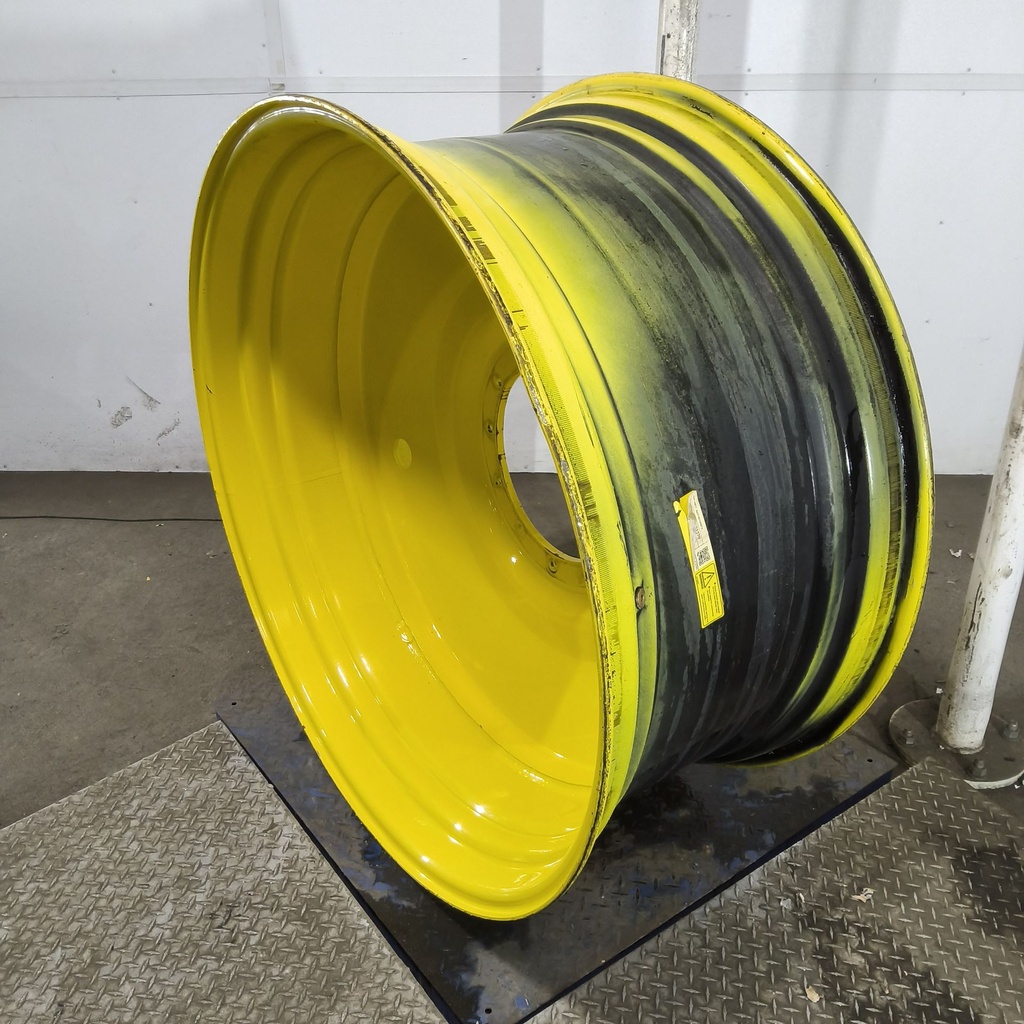 21"W x 46"D, John Deere Yellow 12-Hole Formed Plate Sprayer , -5.62" Offset