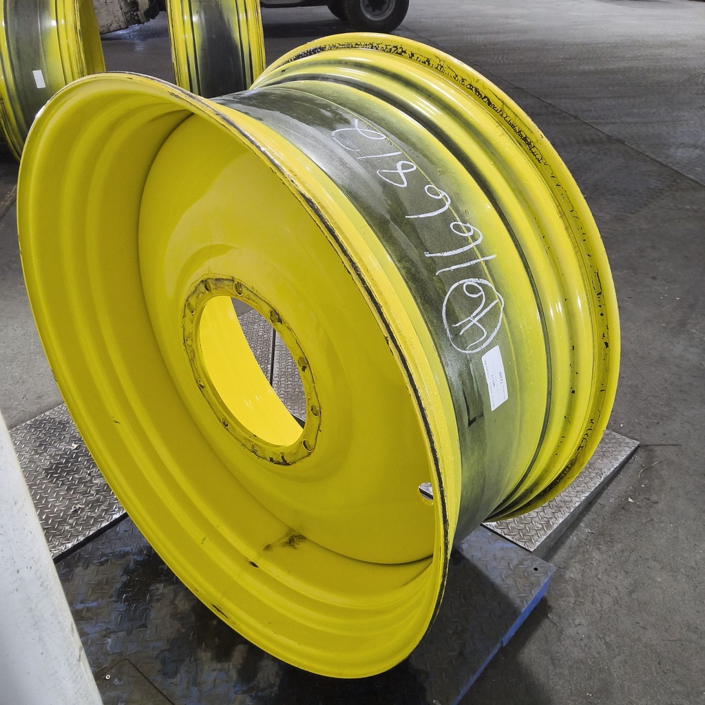 21"W x 46"D, John Deere Yellow 12-Hole Formed Plate Sprayer , -5.62" Offset