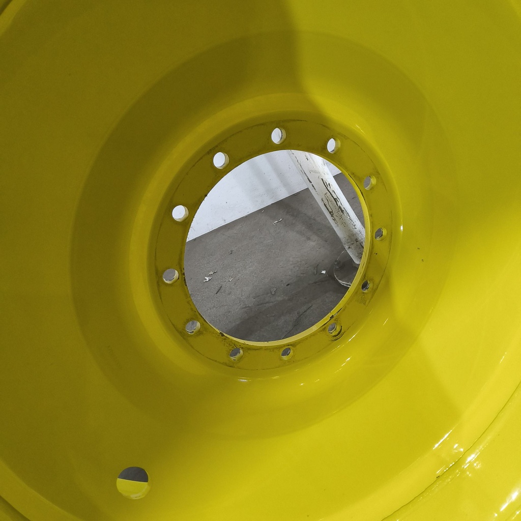 21"W x 46"D, John Deere Yellow 12-Hole Formed Plate Sprayer , -5.62" Offset