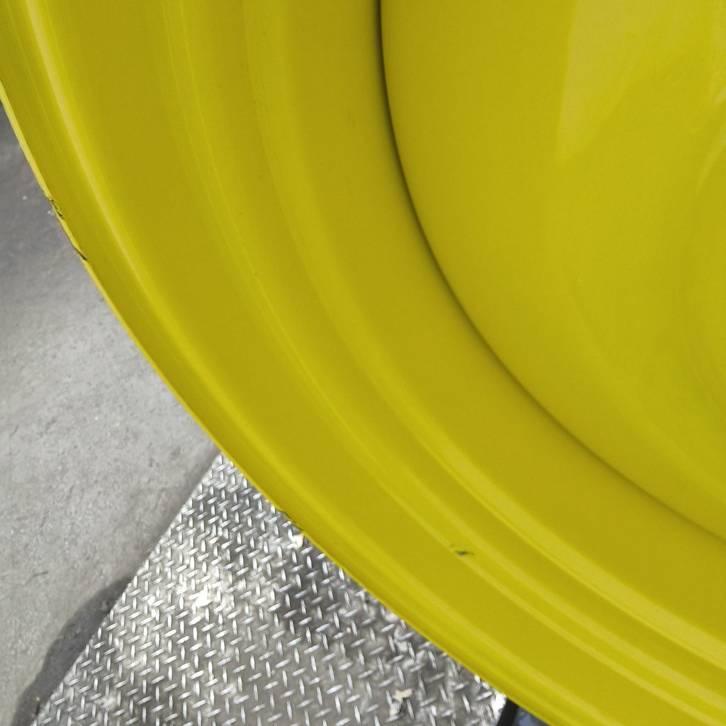 21"W x 46"D, John Deere Yellow 12-Hole Formed Plate Sprayer , -5.62" Offset