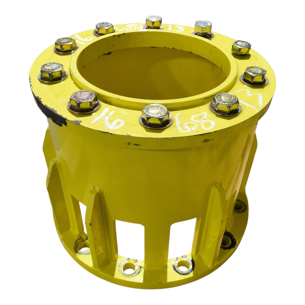 12 to 10-Hole 13.5"L Sprayer Extension, John Deere Yellow