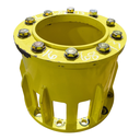 12 to 10-Hole 13.5"L Sprayer Extension, John Deere Yellow