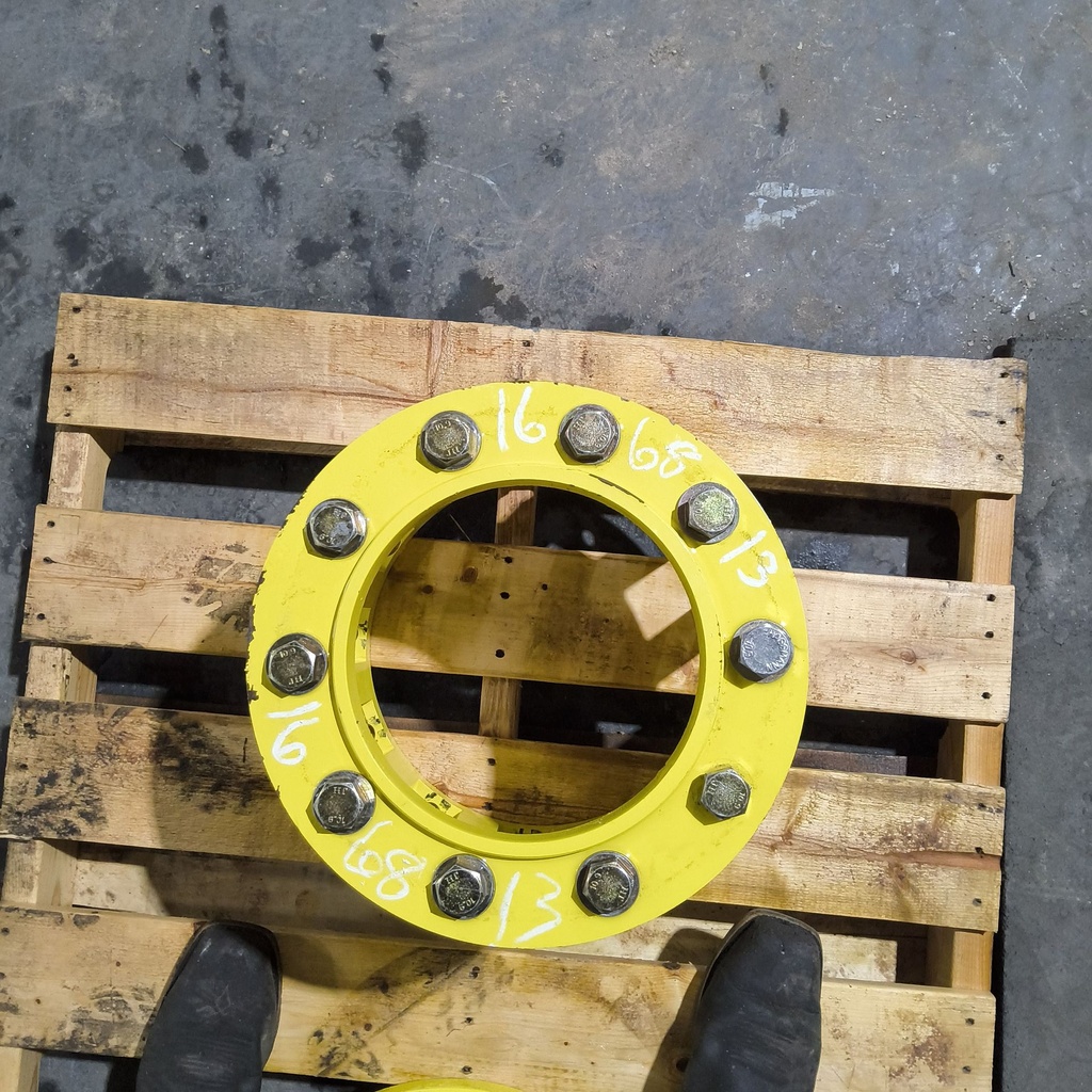 12 to 10-Hole 13.5"L Sprayer Extension, John Deere Yellow