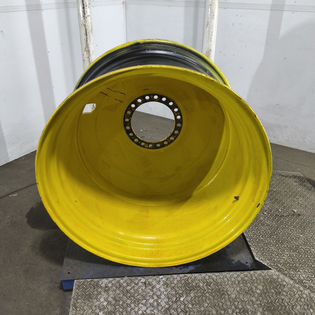 23"W x 38"D, John Deere Yellow 20-Hole Dolly Dual , -16.38" Offset