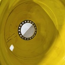 23"W x 38"D, John Deere Yellow 20-Hole Dolly Dual , -16.38" Offset