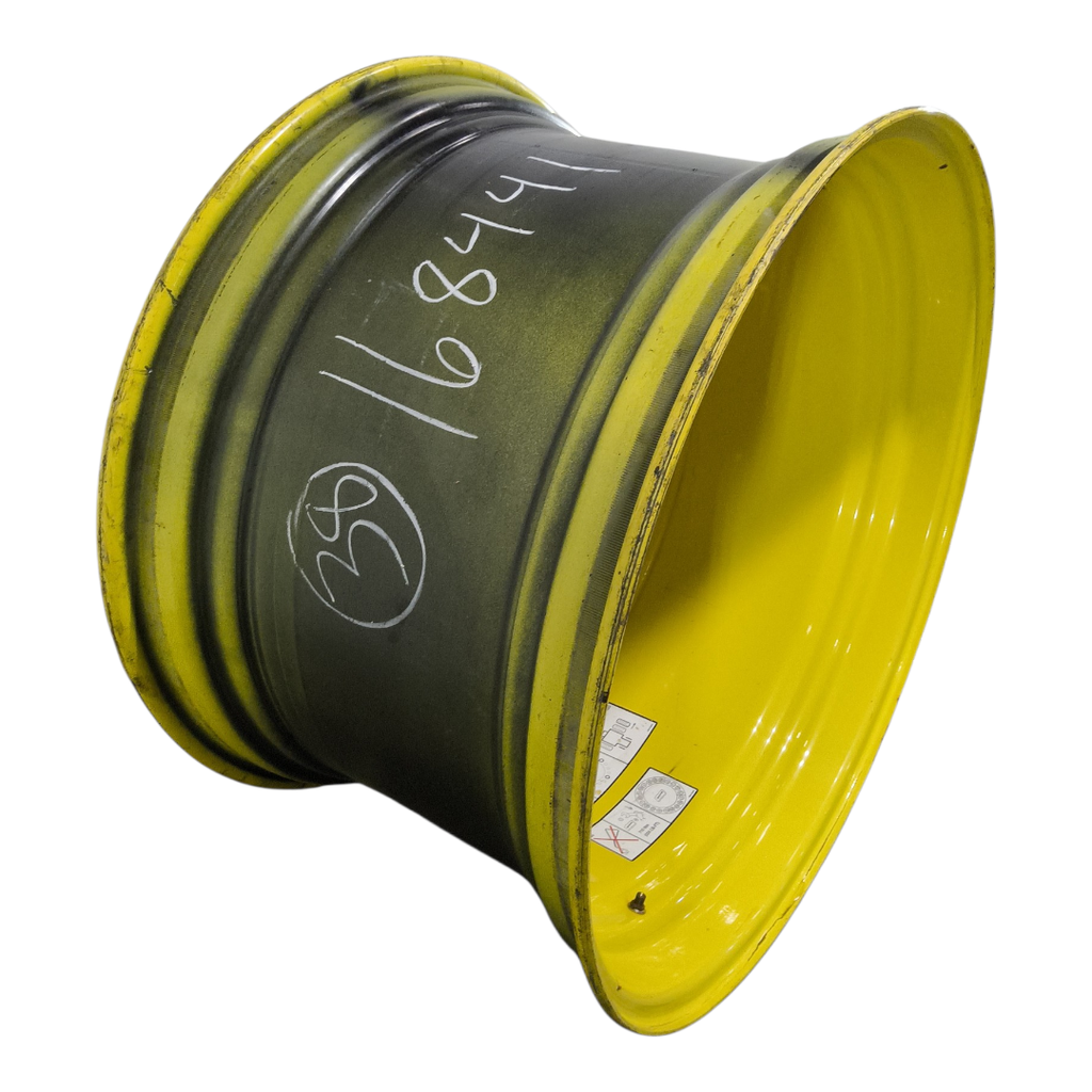 23"W x 38"D, John Deere Yellow 20-Hole Dolly Dual , -16.19" Offset