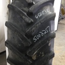 650/65R38 Continental AC65 Contract R-1W on John Deere Yellow 8-Hole Formed Plate W/Weight Holes 65%