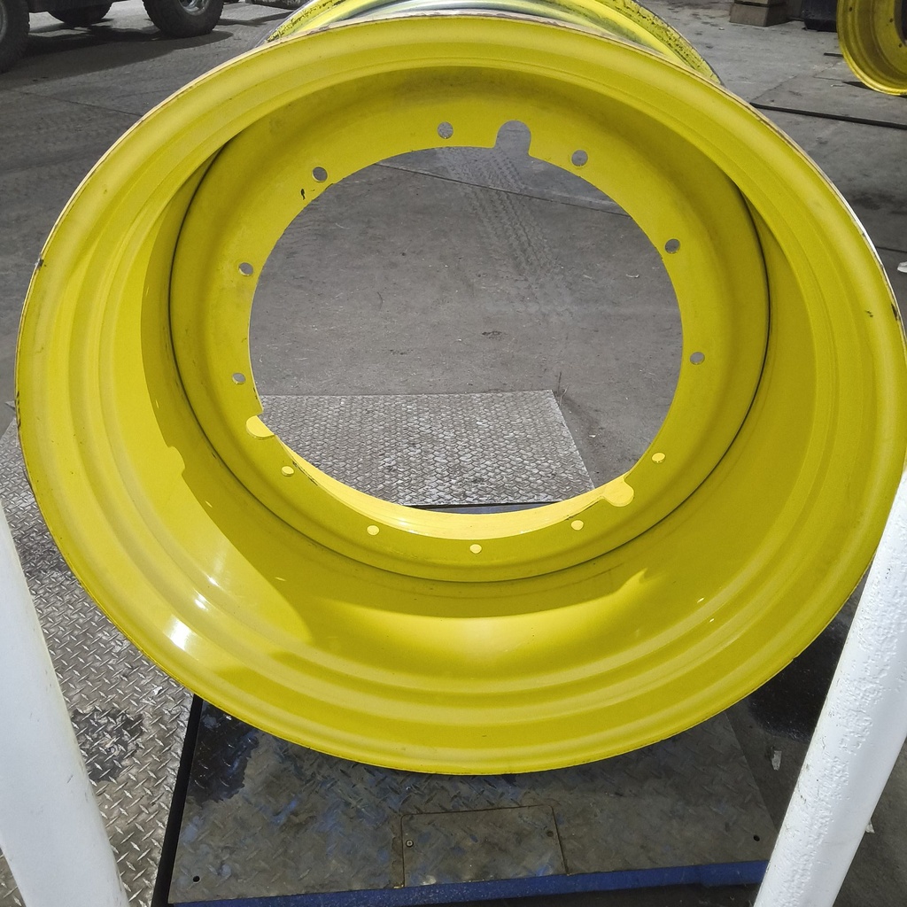 28"W x 46"D, John Deere Yellow 12-Hole Stub Disc