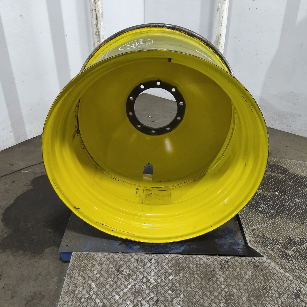 23"W x 38"D, John Deere Yellow 10-Hole Dolly Dual , -14.38" Offset