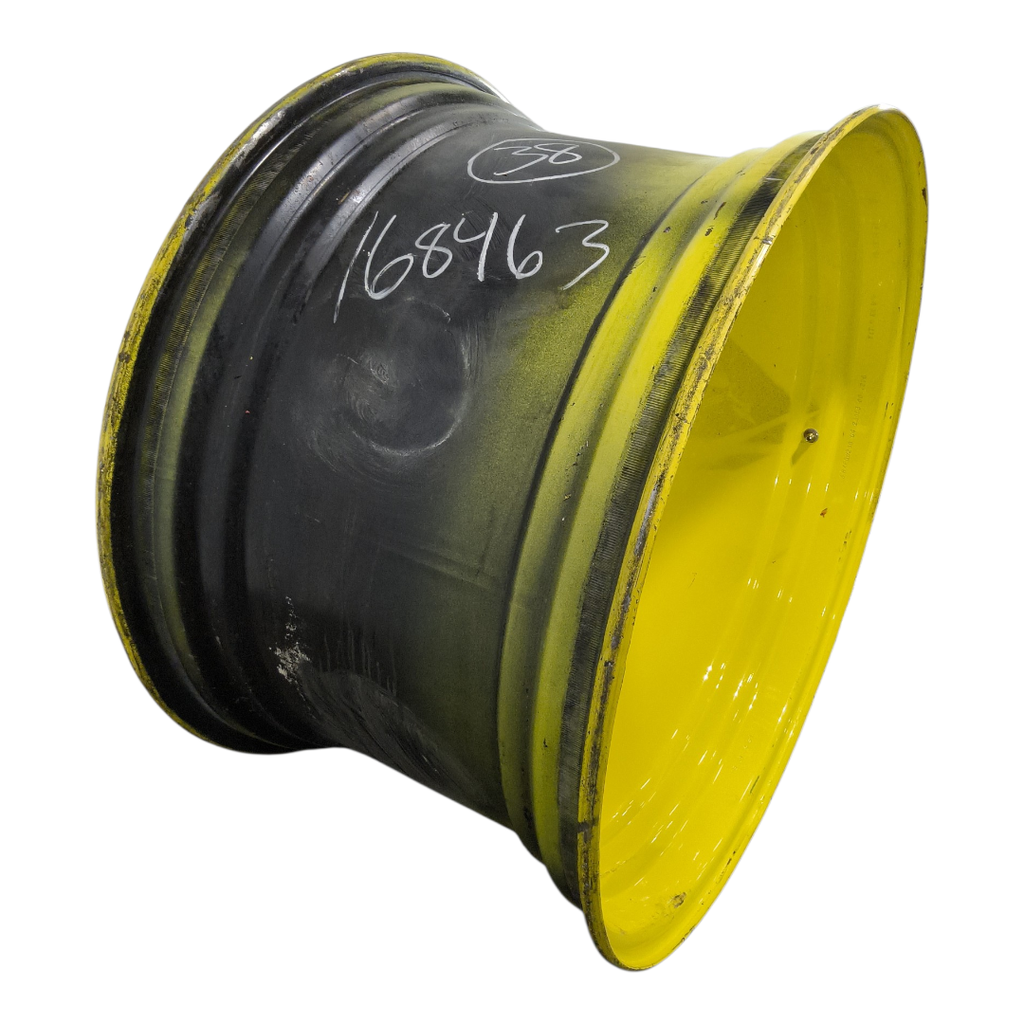 23"W x 38"D, John Deere Yellow 10-Hole Dolly Dual , -16.25" Offset