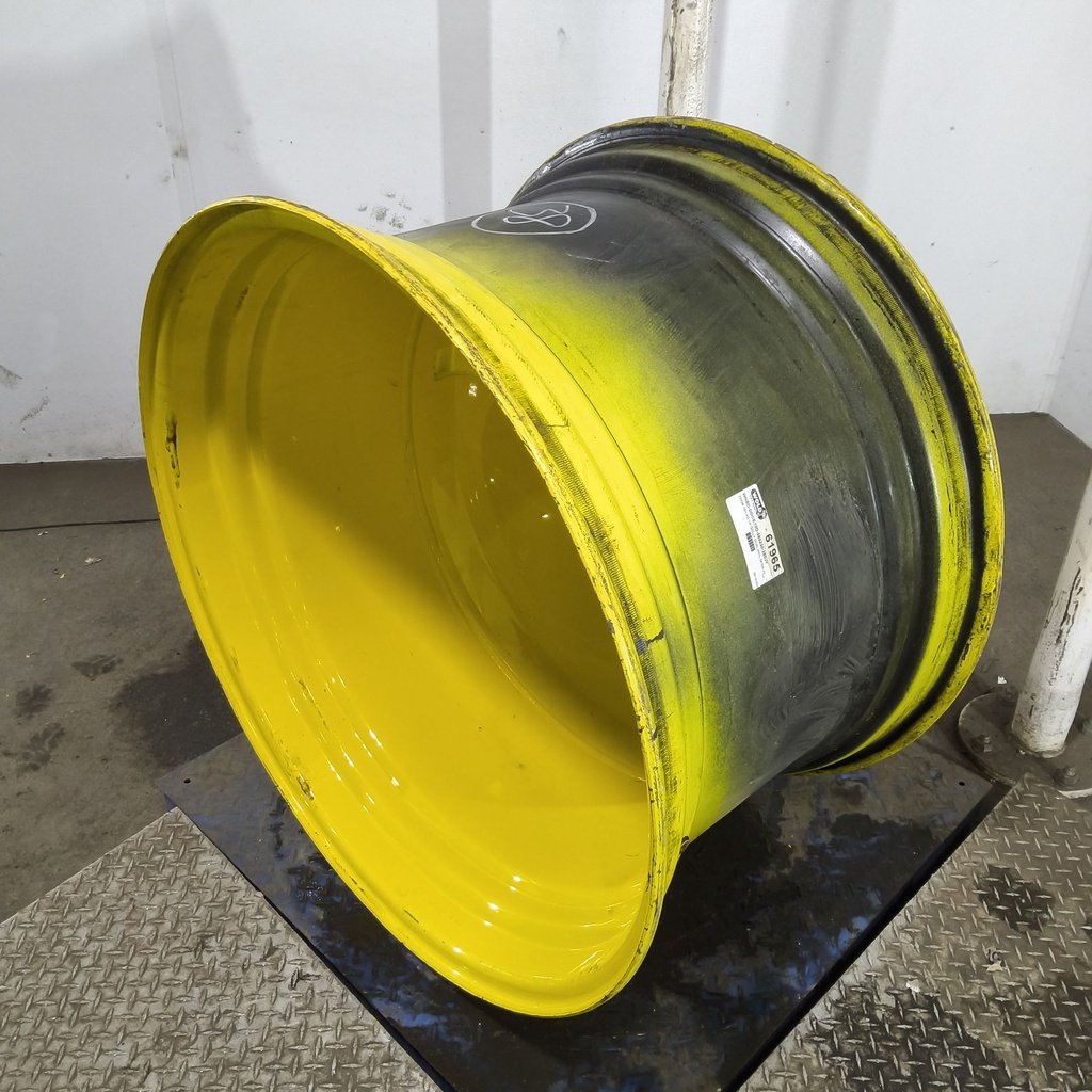 23"W x 38"D, John Deere Yellow 10-Hole Dolly Dual , -16.25" Offset