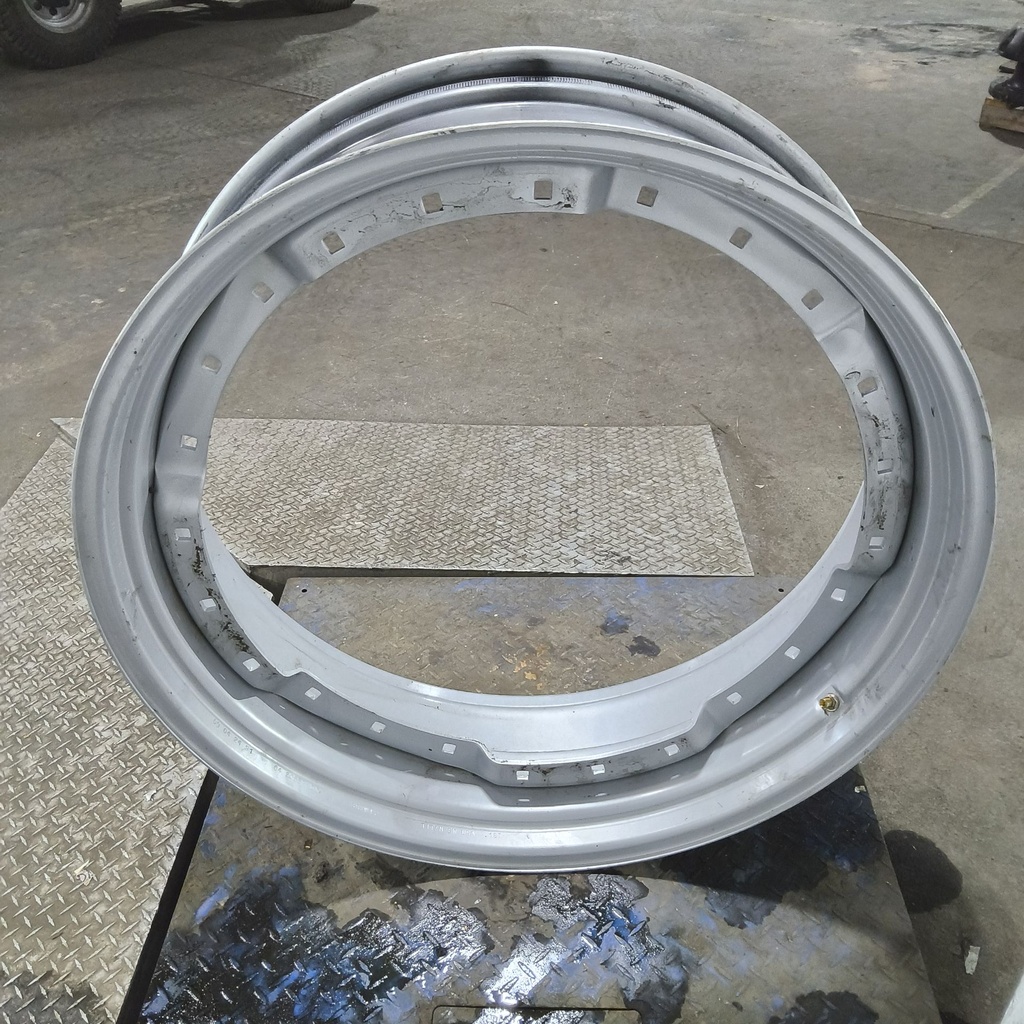 12"W x 38"D, Case IH Silver Mist 12-Hole Waffle Wheel (Groups of 3 bolts)