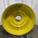 12"W x 54"D, John Deere Yellow 10-Hole Formed Plate , -9.25" Offset