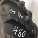 480/95R50 Goodyear Farm DT800 Optitrac R-1W on John Deere Yellow 12-Hole Stub Disc 60%