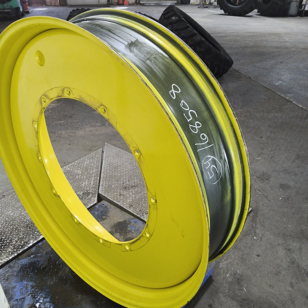 12"W x 54"D, John Deere Yellow 12-Hole Stub Disc , -3.5" Offset