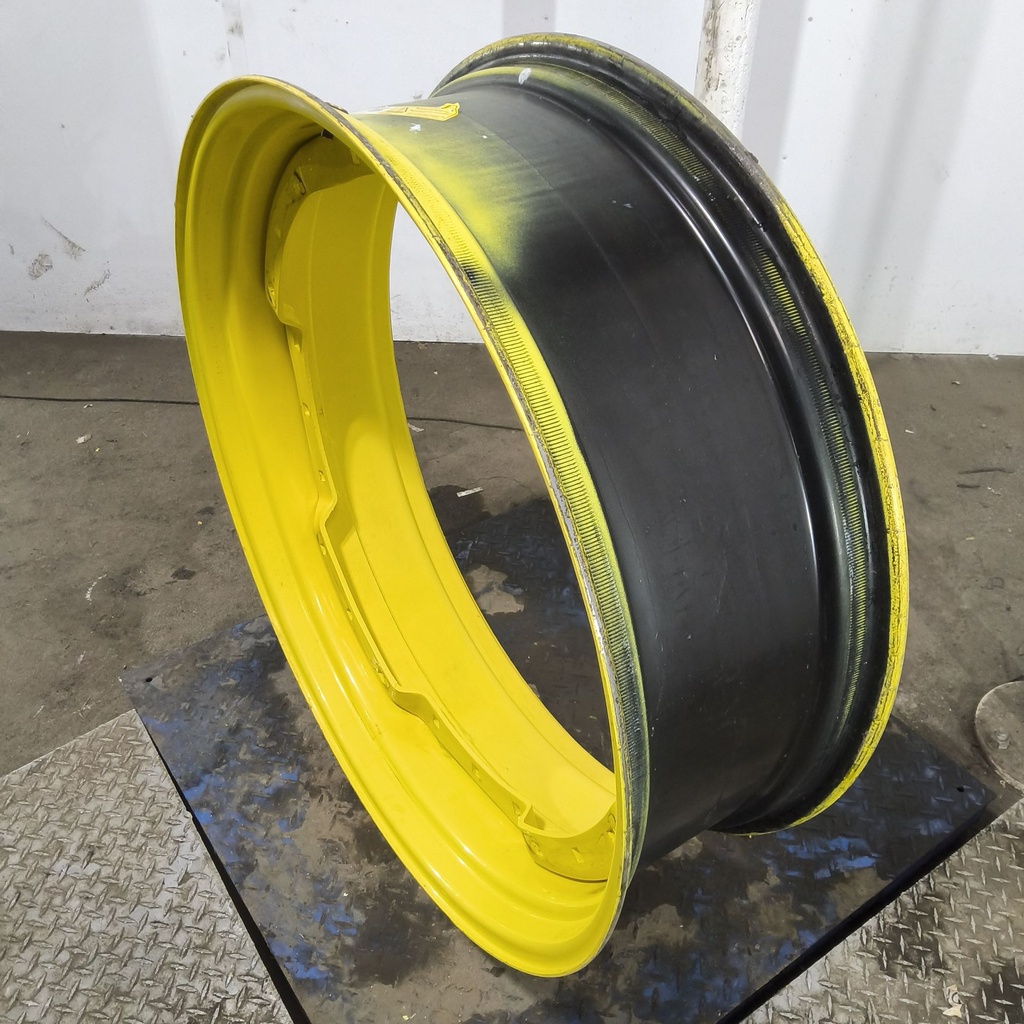 12"W x 38"D, John Deere Yellow 12-Hole Waffle Wheel (Groups of 3 bolts)