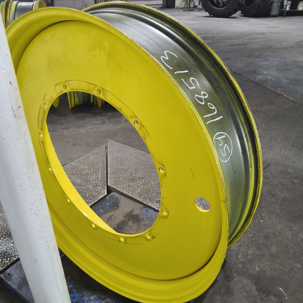 12"W x 54"D, John Deere Yellow 12-Hole Stub Disc , -3.25" Offset