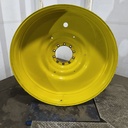 12"W x 54"D, John Deere Yellow 10-Hole Formed Plate , -9.25" Offset