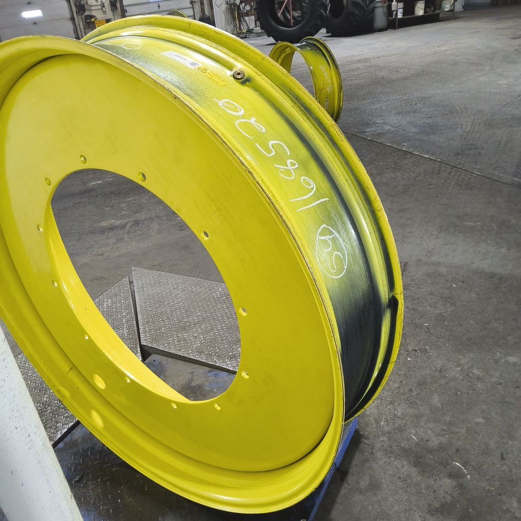 12"W x 54"D, John Deere Yellow 12-Hole Stub Disc , -3.25" Offset