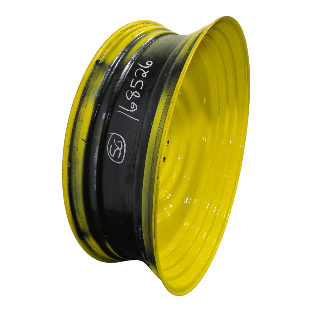 15"W x 50"D, John Deere Yellow 10-Hole Formed Plate , -6.62" Offset