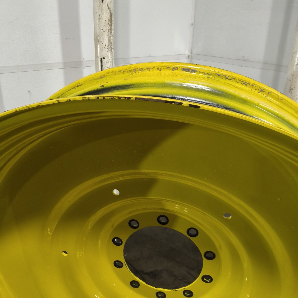 15"W x 50"D, John Deere Yellow 10-Hole Formed Plate , -6.62" Offset