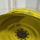 15"W x 50"D, John Deere Yellow 10-Hole Formed Plate , -6.62" Offset