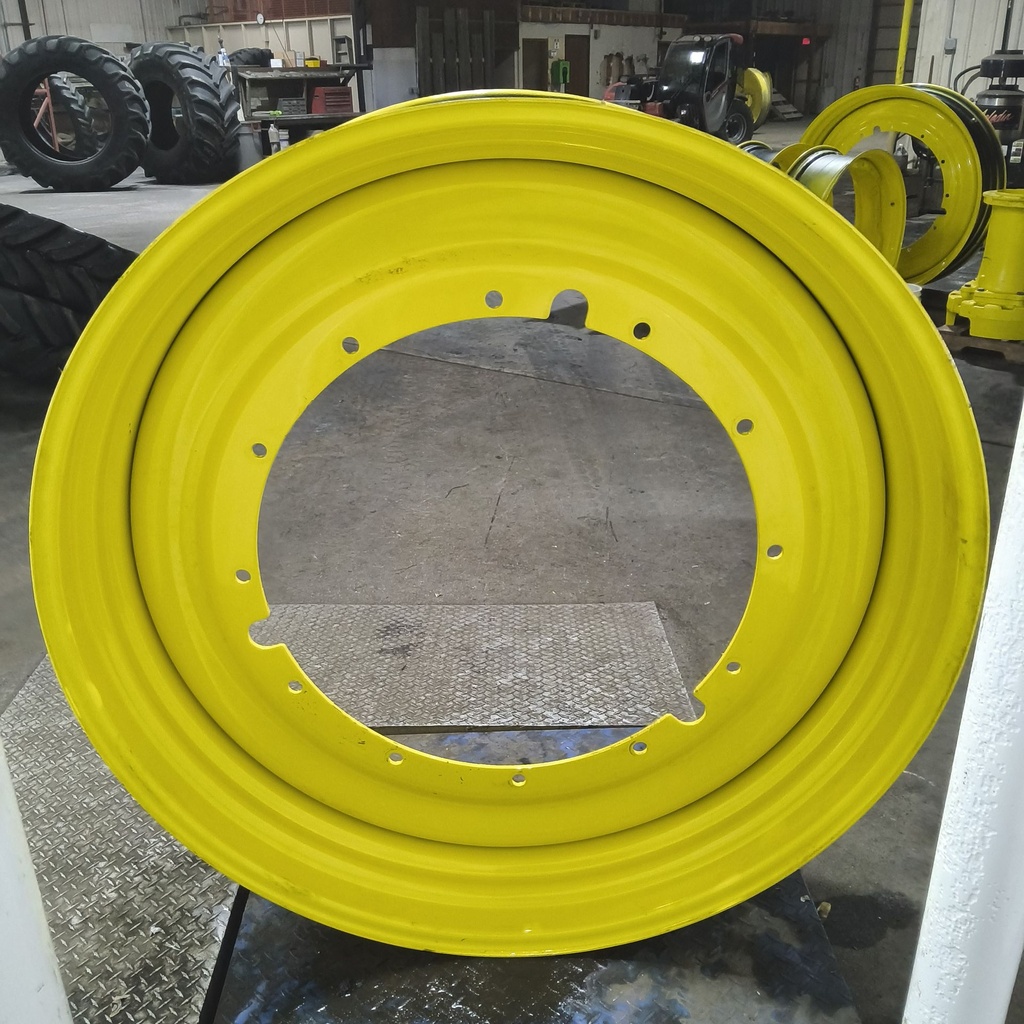 15"W x 50"D, John Deere Yellow 12-Hole Stub Disc , -3.12" Offset