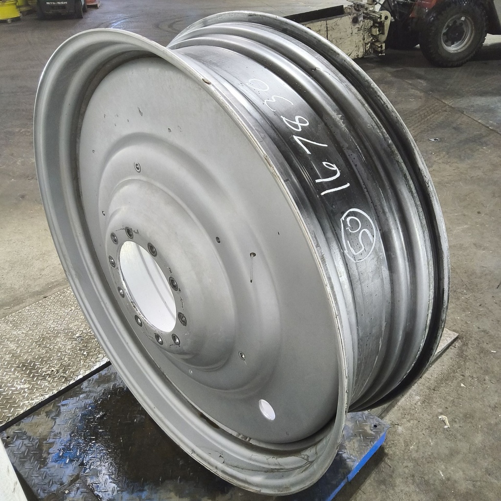 15"W x 50"D, Case IH Silver Mist 10-Hole Formed Plate , -9.25" Offset