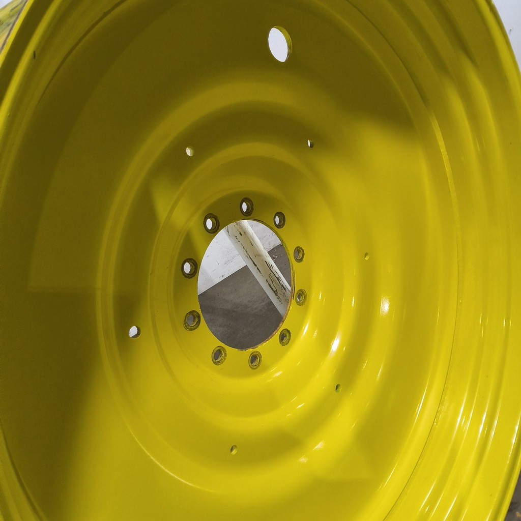 15"W x 50"D, John Deere Yellow 10-Hole Formed Plate , -6.75" Offset