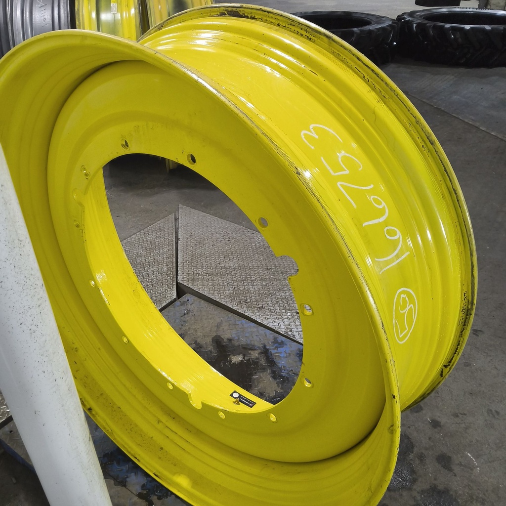 16"W x 50"D, John Deere Yellow 12-Hole Stub Disc , -3.38" Offset