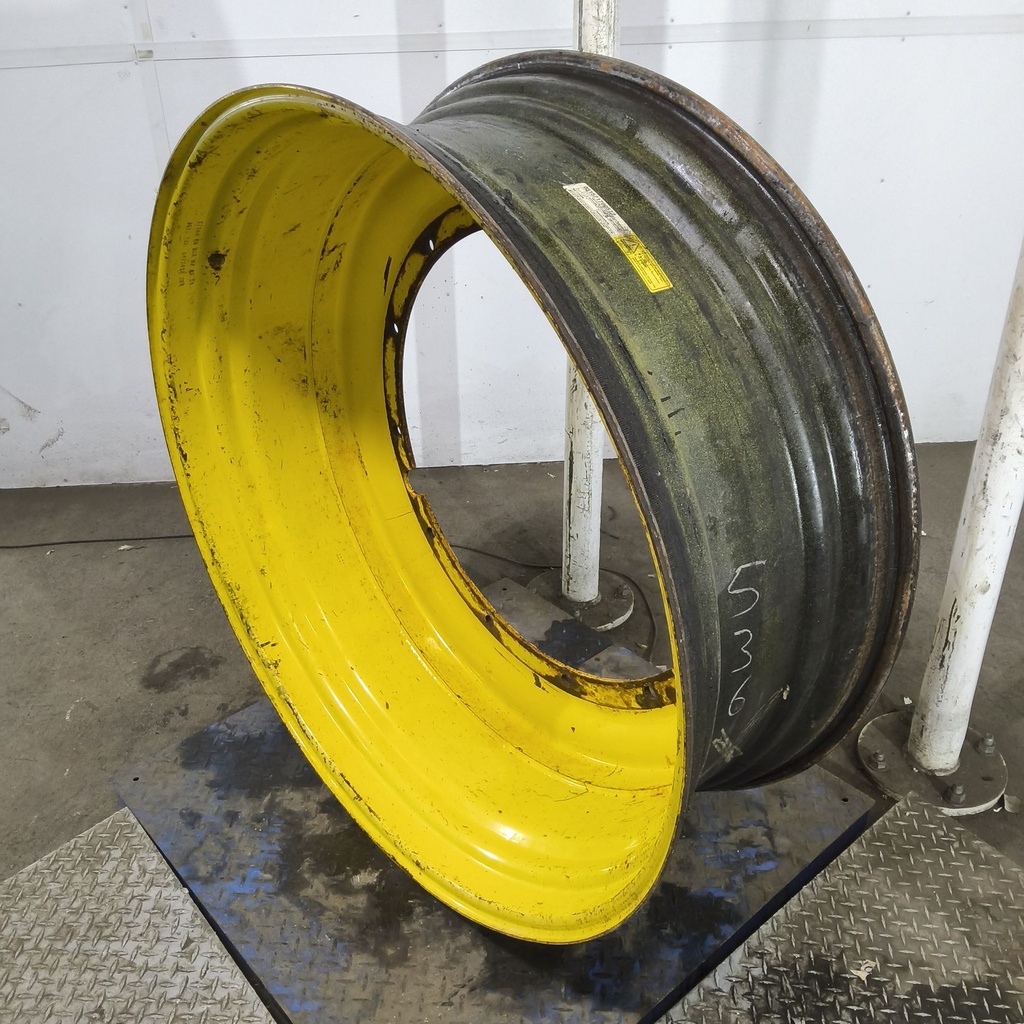 16"W x 46"D, John Deere Yellow 12-Hole Stub Disc , -6.25" Offset