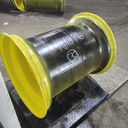 38"W x 32"D, John Deere Yellow 12-Hole Formed Plate , -11.75" Offset