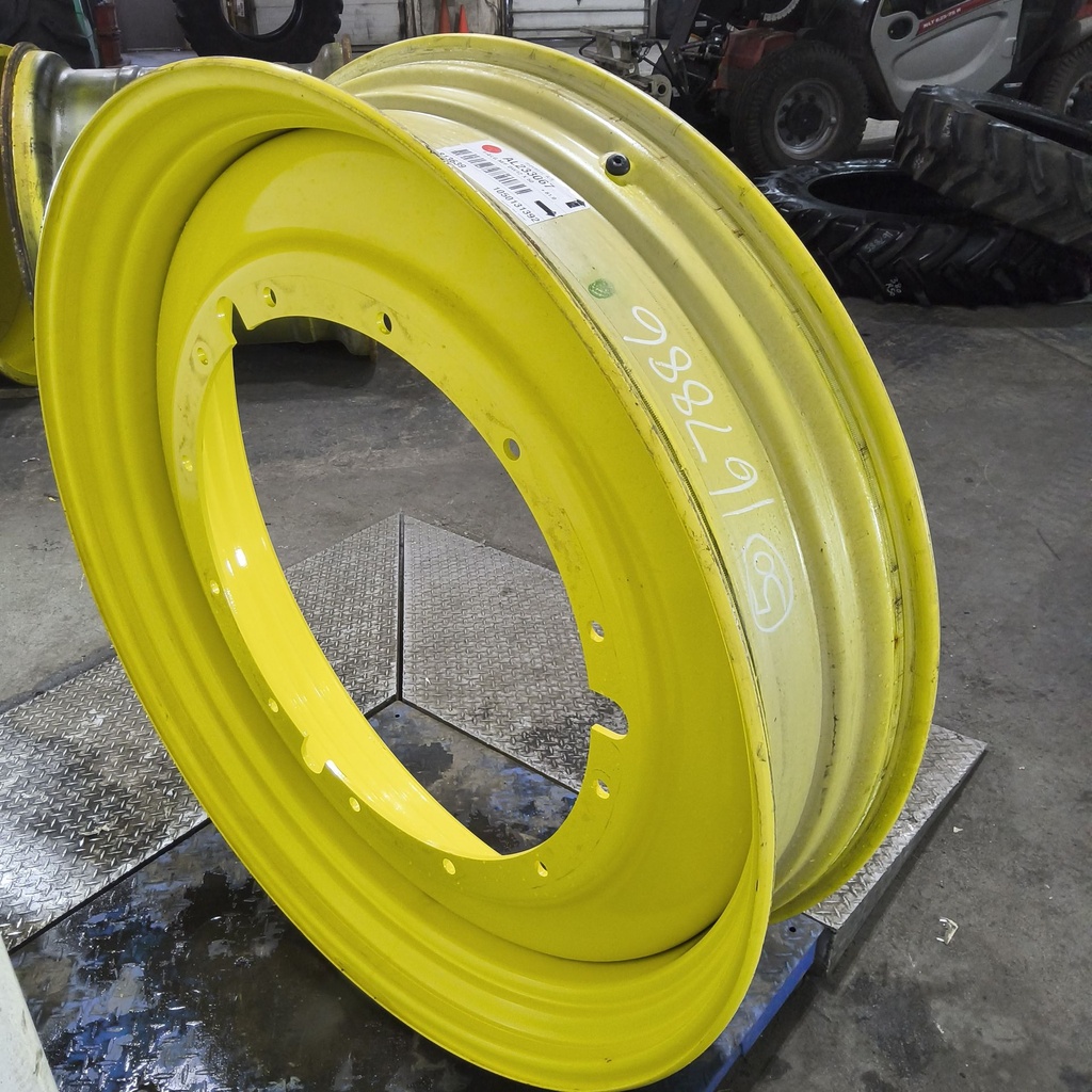 12"W x 50"D, John Deere Yellow 12-Hole Stub Disc , -3.12" Offset