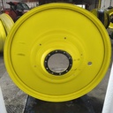 12"W x 54"D, John Deere Yellow 10-Hole Formed Plate , -9.25" Offset