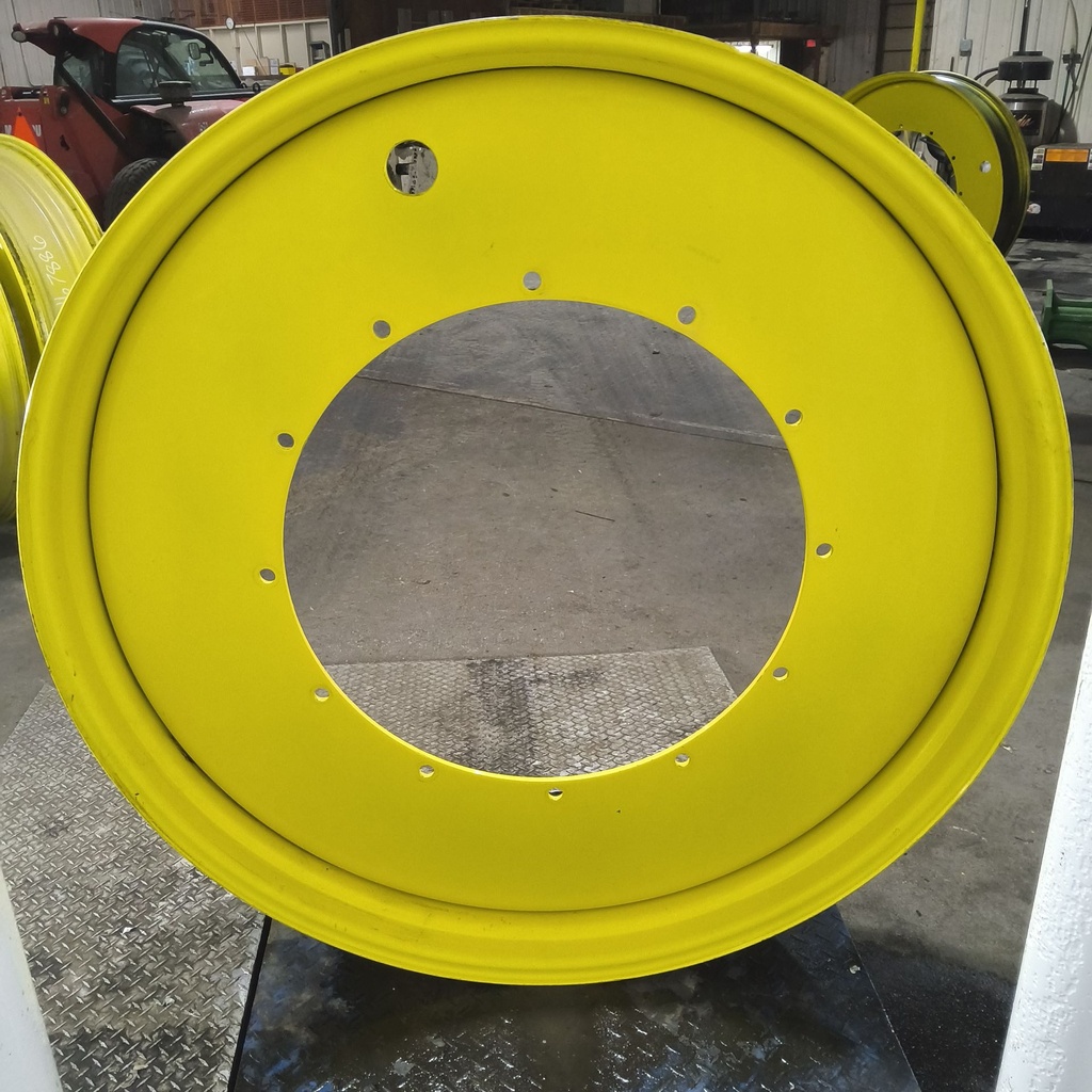 12"W x 54"D, John Deere Yellow 12-Hole Stub Disc , -3.25" Offset