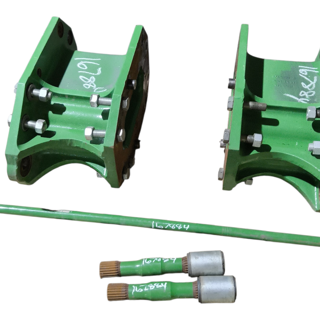 11.75"L Combine Frame Extension for John Deere Combine "S" Series ("D"22/22 spline drive shafts), John Deere Green
