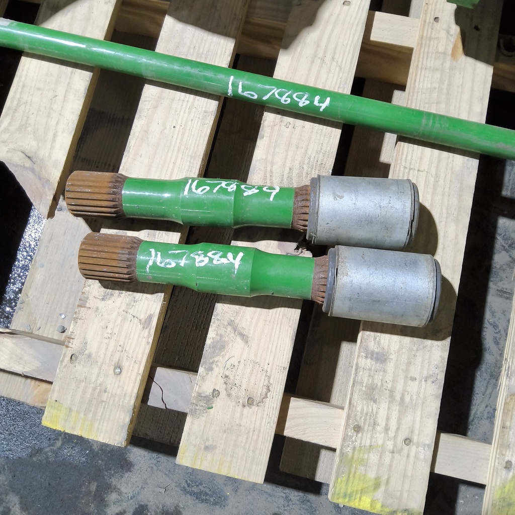 11.75"L Combine Frame Extension for John Deere Combine "S" Series ("D"22/22 spline drive shafts), John Deere Green