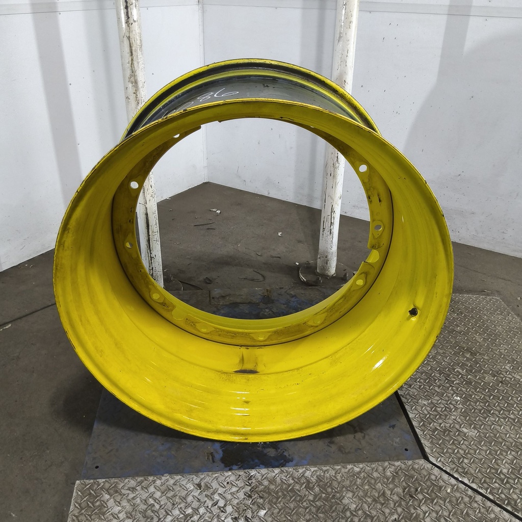 23"W x 38"D, John Deere Yellow 12-Hole Stub Disc , -3.5" Offset