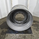 23"W x 34"D, Case IH Silver Mist 12-Hole Waffle Wheel (Groups of 3 bolts) , -3.38" Offset