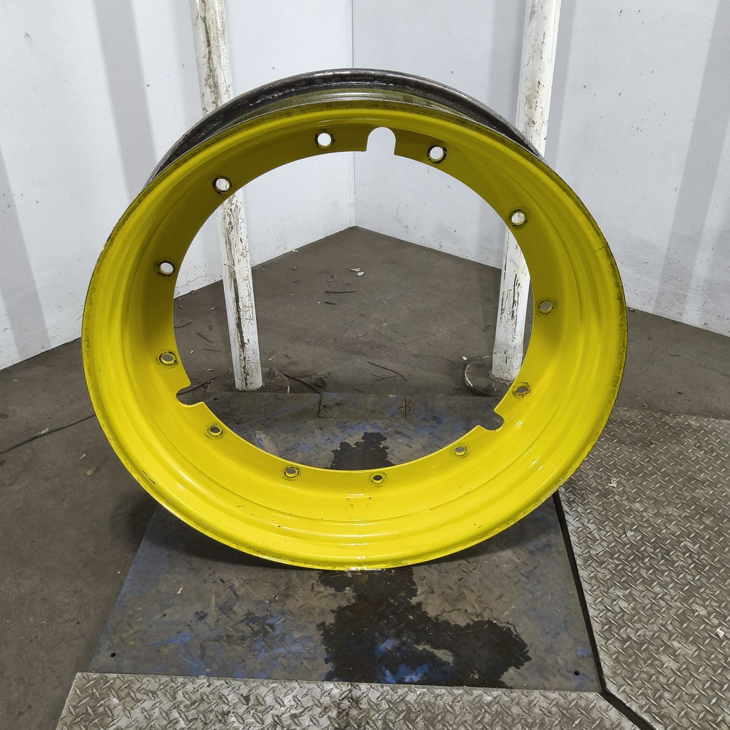 10"W x 38"D, John Deere Yellow 12-Hole Stub Disc , 1.88" Offset