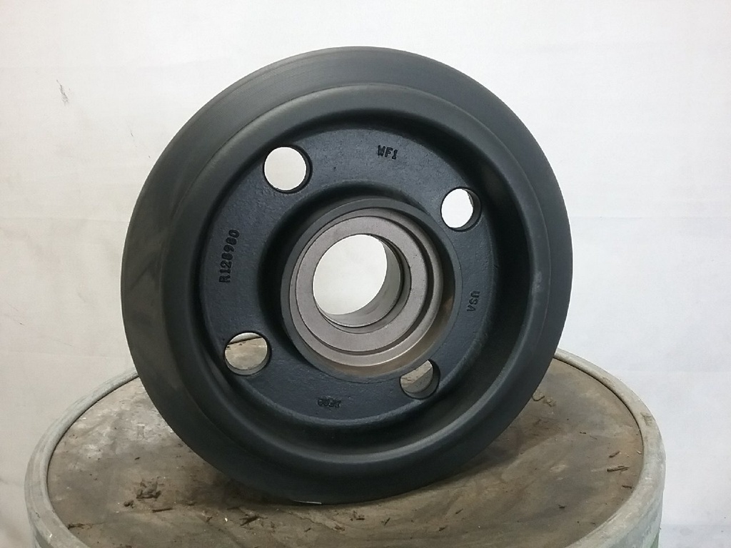 5" Wide Mid-Roller Bogie Wheel for John Deere Rowcrop Tractors Series 8000T-8010T, Hub/Bearing(Poly)